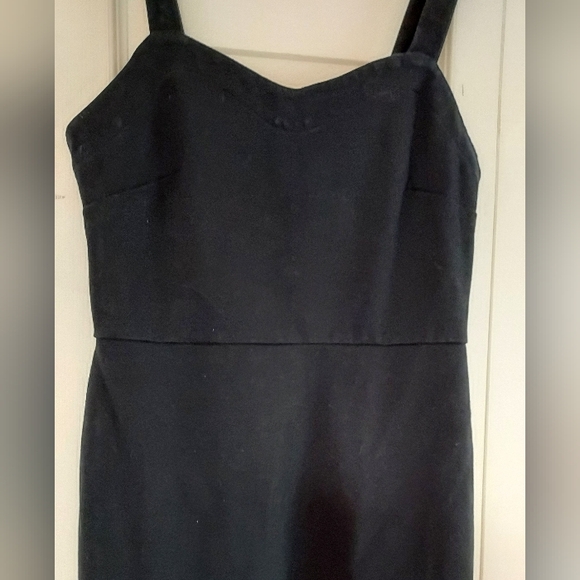 Old Navy Little Black Sundress Fitted Zip Back Basic Stretch XS LBD Party Club - Picture 4 of 10